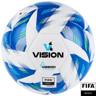 Мяч футб. VISION Mission, FV324074,р.4, FIFA Basic, PU, 32 пан, гибрид.,бело-синий - Мяч футб. VISION Mission, FV324074,р.4, FIFA Basic, PU, 32 пан, гибрид.,бело-синий