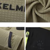 Олимпийка KELME Half-open Long-sleeved T-shirt Khaki - Олимпийка KELME Half-open Long-sleeved T-shirt Khaki