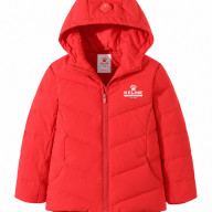 Детский пуховик KELME Girl's Down Jacket Red - Детский пуховик KELME Girl's Down Jacket Red