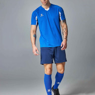 Футбольная форма KELME Short-Sleeved Football Suit (Blue/Dark Blue) - Футбольная форма KELME Short-Sleeved Football Suit (Blue/Dark Blue)
