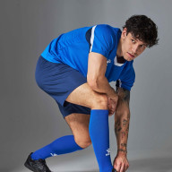 Футбольная форма KELME Short-Sleeved Football Suit (Blue/Dark Blue) - Футбольная форма KELME Short-Sleeved Football Suit (Blue/Dark Blue)