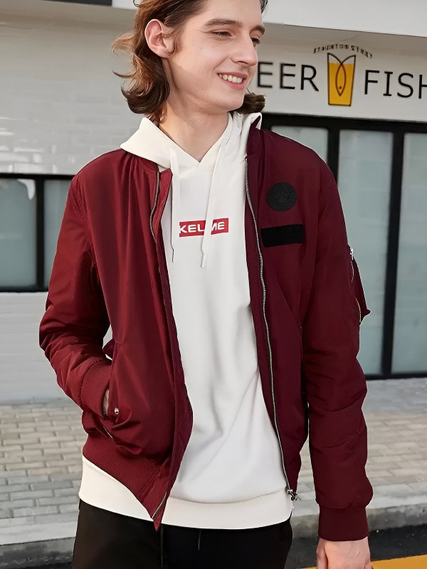 Бомбер KELME Men's Cotton Clothing Burgundy