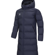Пуховик KELME Long Cotton Coat Dark Blue - Пуховик KELME Long Cotton Coat Dark Blue