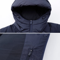 Пуховик KELME Long Cotton Coat Dark Blue - Пуховик KELME Long Cotton Coat Dark Blue