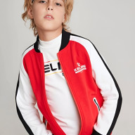 Детская олимпийка KELME Boys Cardigan Sweater Red - Детская олимпийка KELME Boys Cardigan Sweater Red