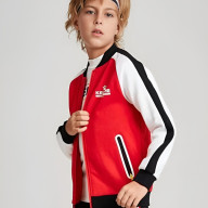 Детская олимпийка KELME Boys Cardigan Sweater Red - Детская олимпийка KELME Boys Cardigan Sweater Red