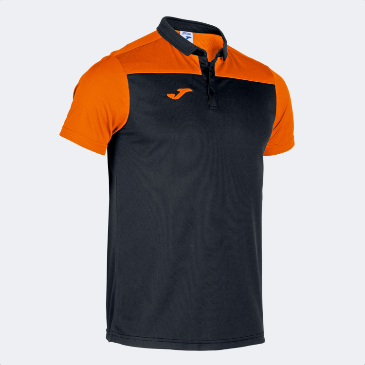 POLO MANGA CORTA HOBBY II NEGRO NARANJA