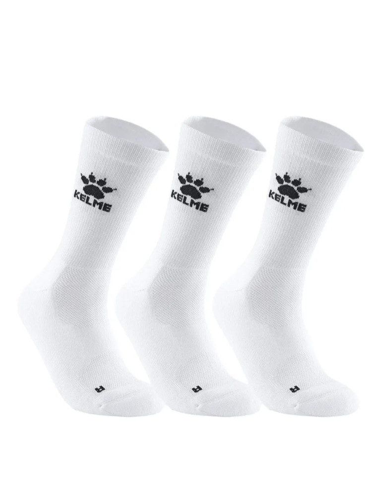 Носки KELME Knee-high Athletic Socks (3 Pairs) White