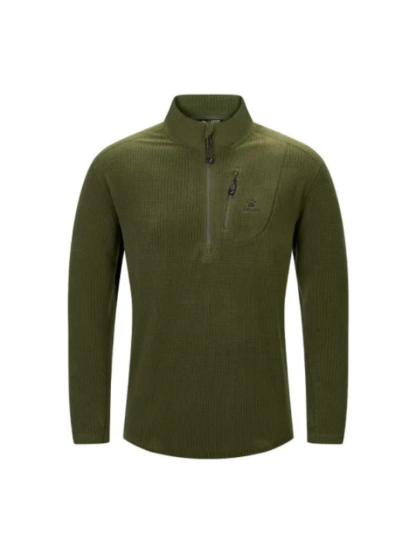 Лонгслив KELME Half-open Long-sleeved T-shirt Green