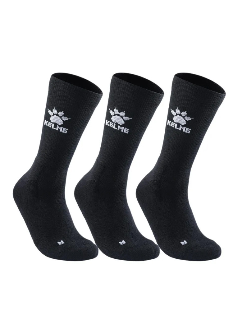 Носки KELME Knee-high Athletic Socks (3 Pairs) Black