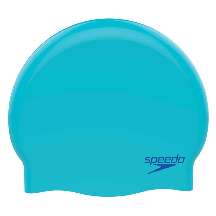 Шапочка для плав. дет. SPEEDO Molded Silicone Cap Jr, 8-709908420, ГОЛУБОЙ, силикон