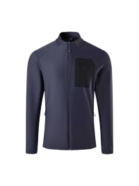 Демисезонная куртка KELME Stand- Up Collar Fleece-lined Knit Cardigan Dark Blue