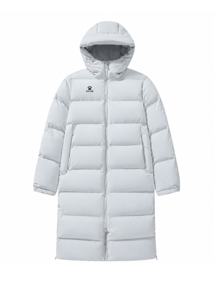Пуховик KELME Men's Long Cotton Coat Light Gray