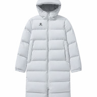 Пуховик KELME Men's Long Cotton Coat Light Gray - Пуховик KELME Men's Long Cotton Coat Light Gray