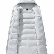 Пуховик KELME Men's Long Cotton Coat Light Gray - Пуховик KELME Men's Long Cotton Coat Light Gray