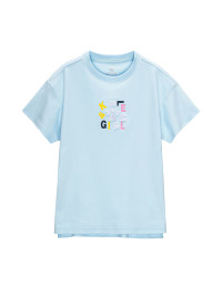 Детская футболка KELME Short Sleeve T-Shirt Kid Light Blue