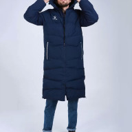 Пуховик KELME Adult Long Jacket Dark Blue - Пуховик KELME Adult Long Jacket Dark Blue