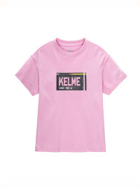 Детская футболка KELME Short Sleeve T-Shirt  Kid Light Pink