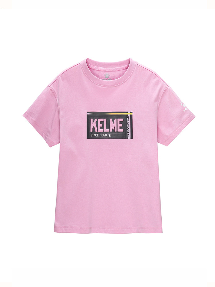 Детская футболка KELME Short Sleeve T-Shirt  Kid Light Pink
