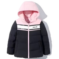Детский пуховик KELME Girl's Down Jacket (Black/Pink) - Детский пуховик KELME Girl's Down Jacket (Black/Pink)