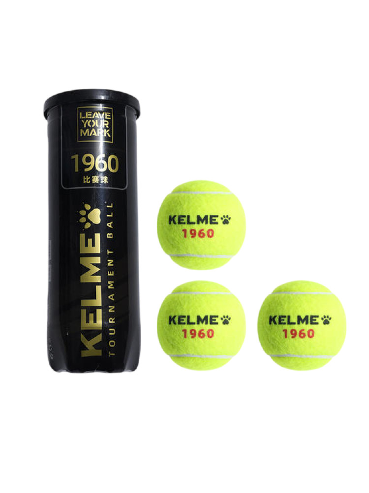 Мячи для тенниса KELME 1960 (3 мяча в тубе) Light Green