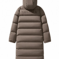 Пуховик KELME Men's Long Cotton Coat Brown - Пуховик KELME Men's Long Cotton Coat Brown