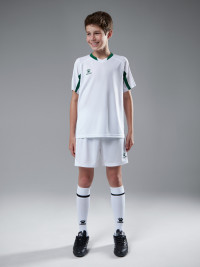 Детская футбольная форма KELME Football Suit (White/Green)
