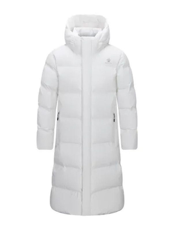 Пуховик KELME Long Down Jacket (Hooded) White