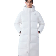 Пуховик KELME Long Down Jacket (Hooded) White - Пуховик KELME Long Down Jacket (Hooded) White