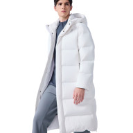 Пуховик KELME Long Down Jacket (Hooded) White - Пуховик KELME Long Down Jacket (Hooded) White