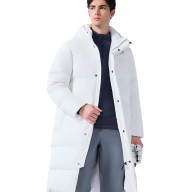Пуховик KELME Long Down Jacket (Hooded) White - Пуховик KELME Long Down Jacket (Hooded) White
