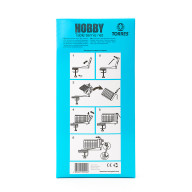 Сетка для наст. тенниса TORRES Hobby, TT5017 в компл. с мет. стойками, синяя - Сетка для наст. тенниса TORRES Hobby, TT5017 в компл. с мет. стойками, синяя