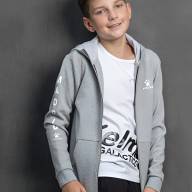 Детская толстовка KELME Boy's Knitted Jacket Grey - Детская толстовка KELME Boy's Knitted Jacket Grey