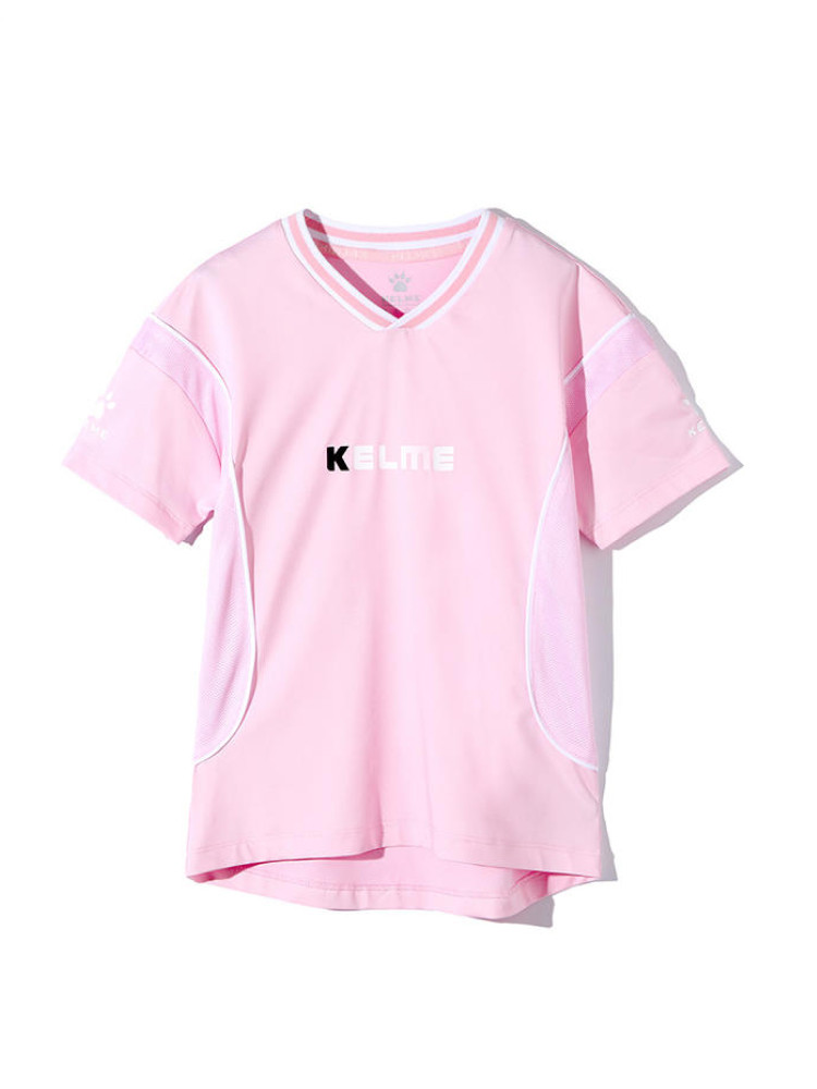 Детская футболка KELME Girls Football Short Sleeve T-Shirt Light Pink