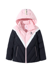 Детский пуховик KELME Girl's Down Jacket (Black/Pink)