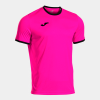 CAMISETA MANGA CORTA COMBI PREMIUM ROSA FLUOR NEGRO