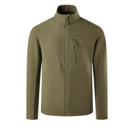 Демисезонная куртка KELME Stand-up Collar Fleece-lined Woven Coat Khaki - Демисезонная куртка KELME Stand-up Collar Fleece-lined Woven Coat Khaki
