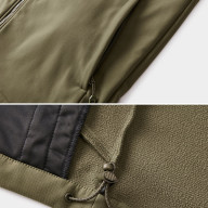 Демисезонная куртка KELME Stand-up Collar Fleece-lined Woven Coat Khaki - Демисезонная куртка KELME Stand-up Collar Fleece-lined Woven Coat Khaki