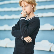 Детская олимпийка KELME Boys Sweater Black - Детская олимпийка KELME Boys Sweater Black