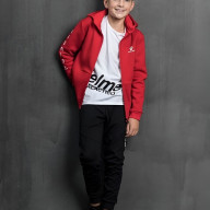 Детская толстовка KELME Boy's Knitted Jacket Red - Детская толстовка KELME Boy's Knitted Jacket Red