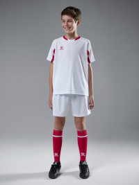 Детская футбольная форма KELME Football Suit (White/Red)