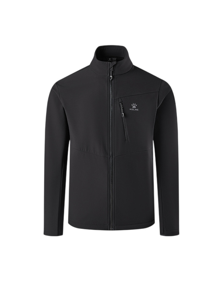 Демисезонная куртка KELME Stand-up Collar Fleece-lined Woven Coat Black