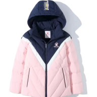 Детский пуховик KELME Girl's Down Jacket (Pink/Dark Blue) - Детский пуховик KELME Girl's Down Jacket (Pink/Dark Blue)