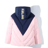 Детский пуховик KELME Girl's Down Jacket (Pink/Dark Blue) - Детский пуховик KELME Girl's Down Jacket (Pink/Dark Blue)