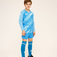 Детский комплект (лонгслив, шорты) KELME Long Sleeve Goalkeeper Suit Light Blue - Детский комплект (лонгслив, шорты) KELME Long Sleeve Goalkeeper Suit Light Blue