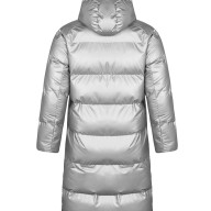 Пуховик KELME Hooded Long Jacket Silver - Пуховик KELME Hooded Long Jacket Silver