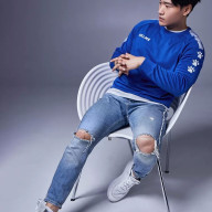 Свитшот KELME Knitted Crew Neck Sweatshirt Blue - Свитшот KELME Knitted Crew Neck Sweatshirt Blue