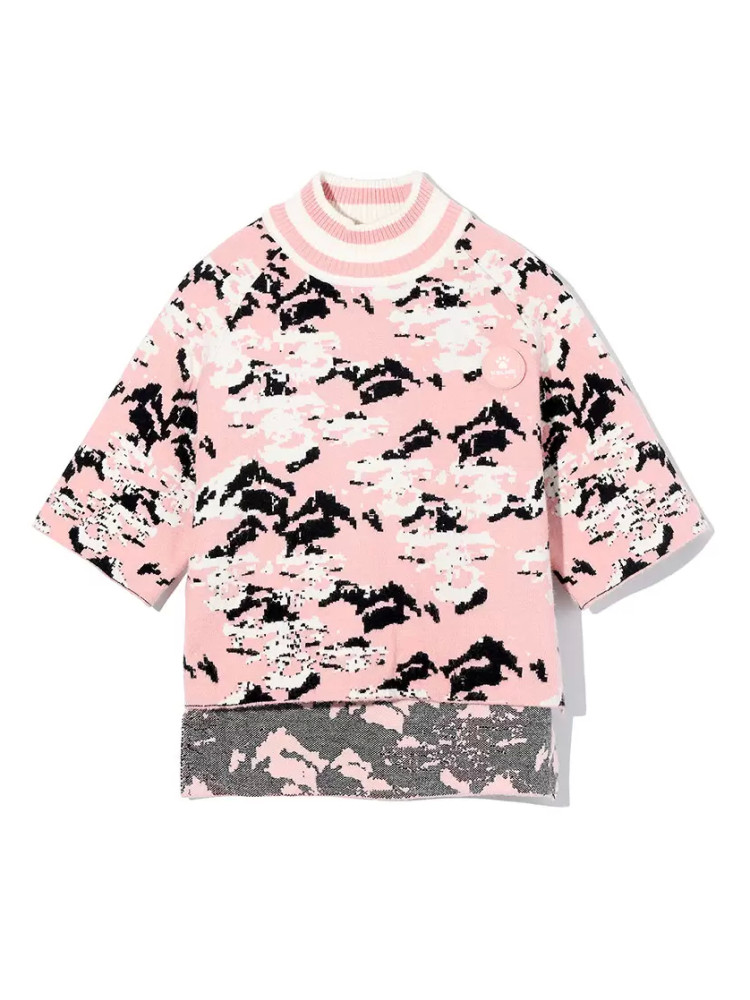 Детская футболка KELME Girls Half Turtleneck Sweater Women Light Pink
