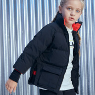 Детский пуховик KELME Girl's Down Jacket Black - Детский пуховик KELME Girl's Down Jacket Black