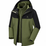Демисезонная куртка KELME Three-in-one Woven Jacket Green - Демисезонная куртка KELME Three-in-one Woven Jacket Green
